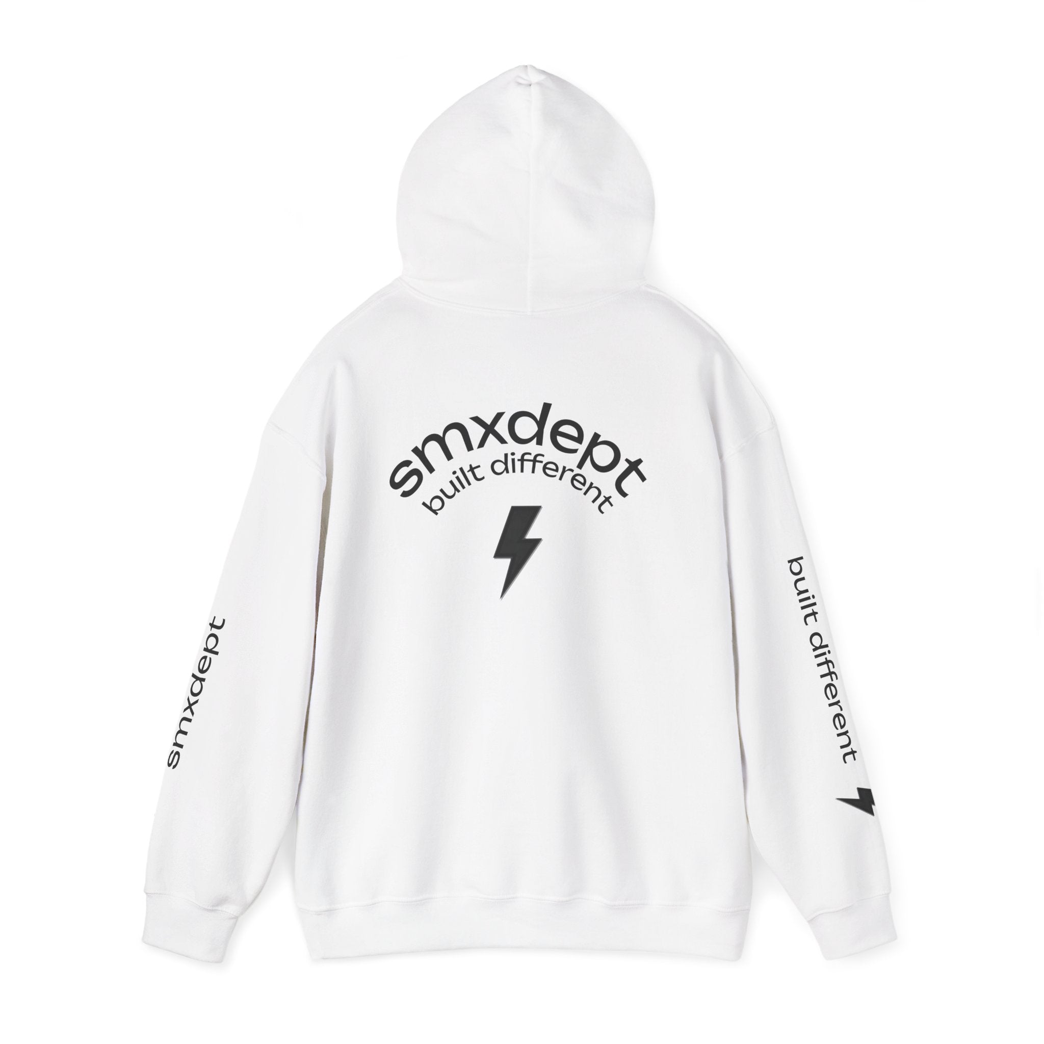 smxdept white hoodie