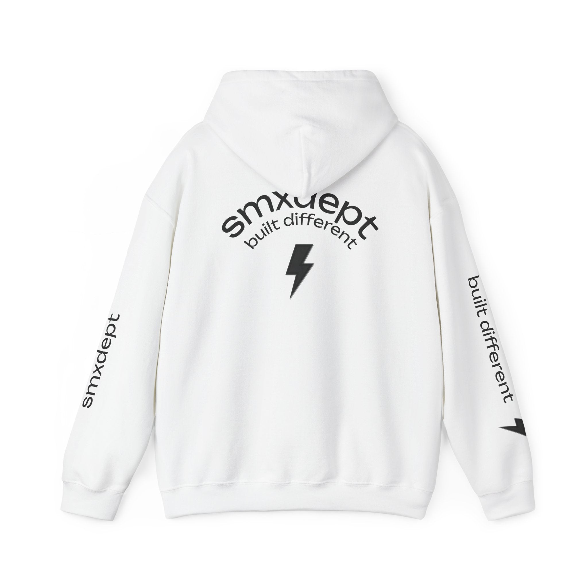smxdept white hoodie