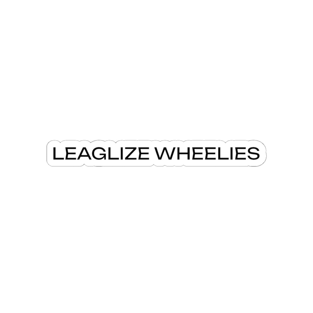 LEAGLIZE WHEELIES SMXDEPT STICKER WHITE