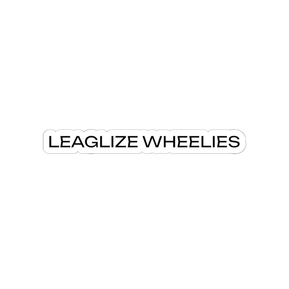 LEAGLIZE WHEELIES SMXDEPT STICKER WHITE